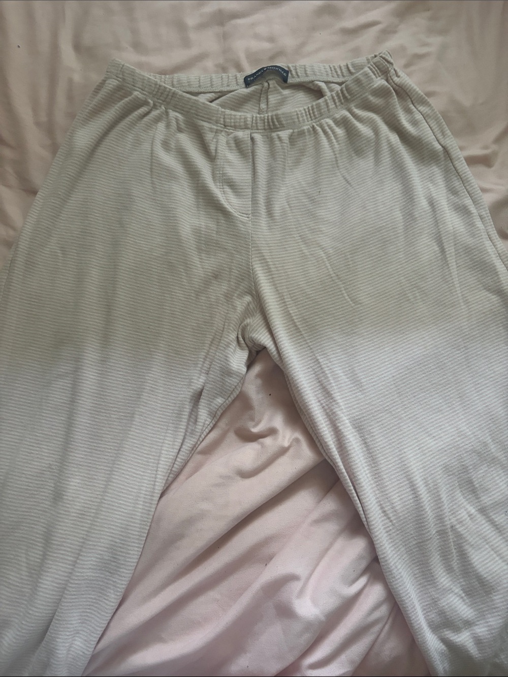 Light pink Ribbed Lounge Pants